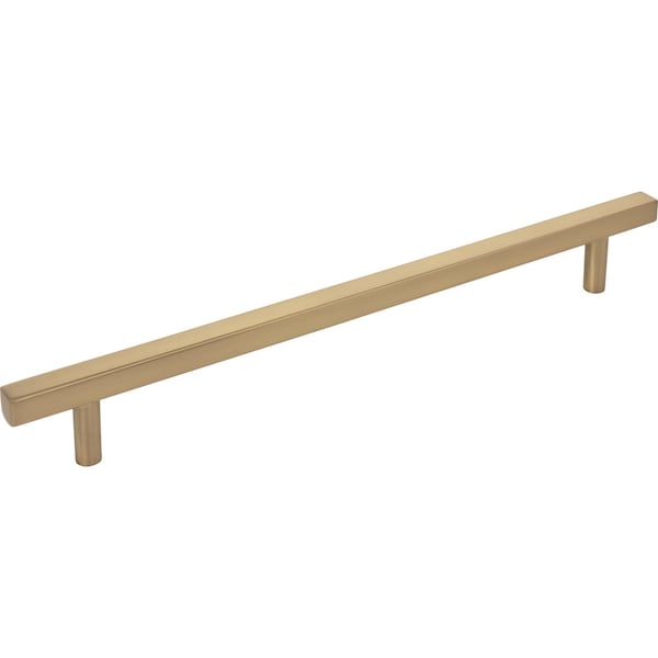 Jeffrey Alexander 12" Center-to-Center Satin Bronze Square Dominique Appliance Handle 845-12SBZ - main